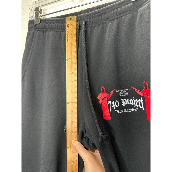 740 Project Black Men's Sweatpant Elastic Waist Jogger Medium - Picture 9 of 14